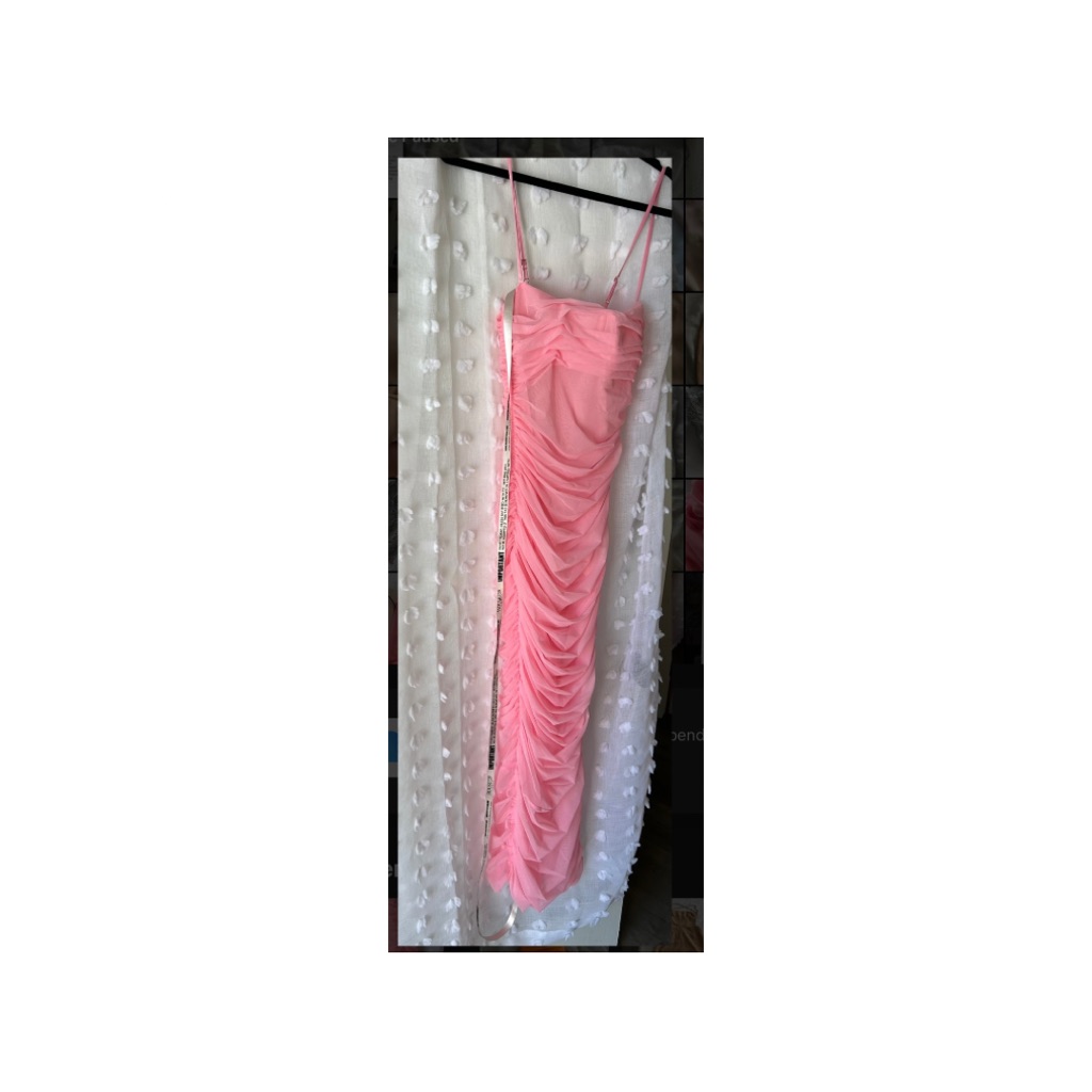 House Of Cb Pink Mesh Fabric